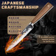 Huusk Kitchen Utility Knife 5.5" Paring Tomato Knives Japan Chef Knife High Carbon Steel Damascus Cleaver Knife 7 Inch Multipurpose Kitchen Chooping Knife For Dad Mom With Box