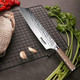 Huusk Butcher Knife Set Hand Forged Meat Cleaver Knife With Sheath High Carbon Steel Kitchen Knife For Meat And Vegetables Titanium Plated Kitchen Chef Knives For Camping Bbq For Men Women