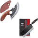 Huusk Viking Boning Knife For Meat Cutting Small Ulu Knife Butcher Knife For Meat Cutting 7.5 Inch Meat Cleaver Caveman Ultimo Knife Hand Forged Full Tang Knife For Kitchen Camping For Men