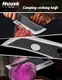 Huusk d Viking Knives Hand Forged Boning Knife Bundle With Hand Forged Butcher Knife For Meat Cutting