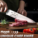Huusk Damascus Cleaver Knife & 8" Chef Knife With Beautiful Box