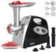 Electric Meat Grinder With Handle Sausage Stuffer Maker Heavy Duty Meat Mincer With 3 Stainless Steel Cutting Blades 3 Grinding Plates 1 Sausage Maker & Kubbe Kit For Home Kitchen Use