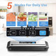 Inkbird Vacuum Sealer Machine With Starter Kit Automatic Powervac Air Sealing Machine For Food Preservation Dry & Moist Sealing ModesBuilt-In CutterEasy Cleaning Storage