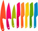 Jovitec 8 Pieces Kid Plastic Kitchen Knife Set Children'S Safe Cooking Chef Nylon Knives For Fruit Bread Cake Salad Lettuce Knife Kids