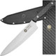 Kessaku 8-Inch Chef Knife - Senshi Series - Forged Japanese Aus-8 High Carbon Stainless Steel - Carbon Fiber G10 Handle With Sheath