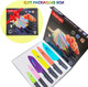 Kitchen Knife Set Rainbow Titanium Coated - 12 Pcs Knife Set With Blade Guards Dishwasher Safe Razor Sharp German Stainless Steel Blade And Comfortable Handle Kitchen Knife Set Rainbow Titanium Coated - 12 Pcs Knife Set With Blade Guards Dishwasher Safe Razor Sharp German Stainless Steel Blade And Comfortable Handle