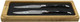 Laguiole En Aubrac Luxury Fully Forged Full Tang Stainless Steel Steak Knives 2-Piece Set With Buffalo Horn Handle Stainless Steel Shiny Bolsters