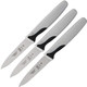 Mercer Culinary M19903 Millennia Black Handle 3-Inch Slim Serrated Paring Knives (3-Pack) Paring Knife Mercer Culinary M19903 Millennia Black Handle 3-Inch Slim Serrated Paring Knives (3-Pack) Paring Knife