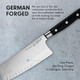 Messermeister Meridian Elite 7” Kullenschliff Vegetable Knife - Fine German Steel Alloy Blade - Rust Resistant & Easy To Maintain