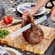 Mr. Bar-B-Q Carving Knife Carbon Steel 12 Inch Blade With Comfort Grip Handle