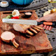Mr. Bar-B-Q Carving Knife Carbon Steel 12 Inch Blade With Comfort Grip Handle
