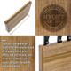 My Modern Knife Holder Block Premium Acacia Wood Tabletop Chef Knife Block Rack Stand With Thick Clear Acrylic Base