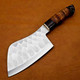 Nooraki Ck103 Hand Forged Professional Chef Cleaver Kitchen Chopper With Leather Sheath Full Tang Leather & Horn Handle Nooraki Ck103 Hand Forged Professional Chef Cleaver Kitchen Chopper With Leather Sheath Full Tang Leather & Horn Handle
