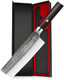 Nakiri Knife Japanese 6.5 Inch Cleaver Knife High Carbon Steel Blade Ergonomic Ebony Handle Professional Kitchen Knives Premium Box Included