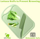 Lettuce Knife 11 Inch Nylon Knife Plastic Lettuce Knife To Prevent Browning Dishwasher Safe (1 Blue)