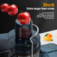 Panana Centrifugal Juicer Extractor With Wide Mouth 3” Feed Chute For Fruit Vegetable Easy To Clean Stainless Steel Bpa- (Silver)