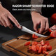 Paudin Tomato Knife 5 Inch Serrated Tomato Knives With Sheath High Carbon Stainless Steel Tomato Slicer Knife For Smooth Cutting Slicing Vegetables And Fruits Paudin Tomato Knife 5 Inch Serrated Tomato Knives With Sheath High Carbon Stainless Steel Tomato Slicer Knife For Smooth Cutting Slicing Vegetables And Fruits