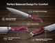 Knife Set For Kitchen 14 Pieces With Magnetic Holder Ultra Sharp Durable German Stainless Steel Damascus Pattern One-Piece Ergonomic Handle Elegant Red Flowing Cloud Design