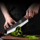 Plys 8.6 Inch Japanese Kiritsuke Chef KnifeGerman Stainless Steel Kitchen Knife For Daily Cutting MeatFruits And Vegetables
