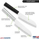 Rada Cutlery Cook’S Utility Knife (R140) 4.75" Stainless Steel Hollow Ground Blade Made In Usa Silver Handle