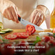 Kitchen Knife Set With Block 7 Pieces Chef Knives Scissor For Meat/Vegetables/Fruits Chopping Slicing Dicing&Cutting