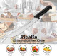 Richlin Butcher Knife10-Inch Chef Knife Breaking Knife Steak Knife Cimiter KnivesUltra Sharp Kitchen Knife Made Of High Carbon Stainless Steel(Black)