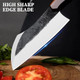 11-Inch Chinese Cleaver Chef Knife Clever Knife Chinese Vegetable Cleaver Kitchen Chopping Knife Chopper Knife And Meat Cleaver Knife With Leather Sheath (10 Inch Rail Cleaver)