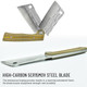 Heavy Folding Chef Knife Portable Kitchen Knife Ultra Sharp Folding Cleaver Forged Blade Micarta Handle Folding Kitchen Knife For Outdoor Camping Cooking (Square Blade) Heavy Folding Chef Knife Portable Kitchen Knife Ultra Sharp Folding Cleaver Forged Blade Micarta Handle Folding Kitchen Knife For Outdoor Camping Cooking (Square Blade)