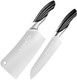 Shi Ba Zi Zuo Professional Kitchen Knife SetButcher Knife And Chef Knife 2 Pieces Kitchen Knife Set For Cutting BonesVegetables And Meat