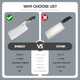 Shi Ba Zi Zuo Professional Kitchen Knife SetButcher Knife And Chef Knife 2 Pieces Kitchen Knife Set For Cutting BonesVegetables And Meat