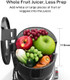 Sifene Whole Fruits Cold Press Juicer Machines 4.3 Inch And 110Mm Powerful Wide Mouth Slow Masticating Juicer (Red)
