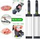 Fresh Meat Slicer Stainless Steel Meat Slicer Manual Jerky Cutter With 17 Blades Adjustable Thickness (2Mm4Mm) Hand Cleaver Knife Set For Slicing Shredding Beef Pork Chicken Bbq
