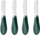 Butter Knife4 Pcs Stainless Steel Butter Spreader Knife With White Porcelain Handle Wide Blade Cheese Spreader Used For CheeseCold ButterJam5.2 Inch