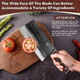 8 Inch Cleaver Knife And 6 Inch Boning Knife For Meat Cutting High Carbon Steel Butcher Knife Stainless Boning Knives With Sheath