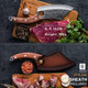 Tivoli Hand-Forged Cleaver & Ulu Knife Set – Full Tang High Carbon Steel Butcher + Chopper Combo With Sheaths For Kitchen Camping & Bbq s