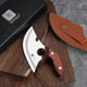 Tivoli Small Ulu Knife 5-Inch Rocker Knife Full Tang Kitchen Utility Knife Handmade Alaskan Ulu Meat Knife With Sheath For Outdoor Camping Bbq Fishing Hiking Father'S Day Christmas Men Women