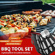 Stainless Steel Bbq Grill Tool Set - Heavy Duty Spatula Fork Brush Scraper & Tongs - Perfect Grilling Accessories & s For All Stainless Steel Bbq Grill Tool Set - Heavy Duty Spatula Fork Brush Scraper & Tongs - Perfect Grilling Accessories & s For All