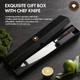 Professional Japanese Kitchen Knife - 8Inch Sharp Chef Knife - High Grade Stainless Steel With Pakka Wood Handle ( Box Included)
