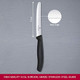 Victorinox Vic-6.7833 Swiss Classic Utility 4½" Serrated Round Blade ¾ Width At Handle Black