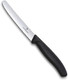 Victorinox Vic-6.7833 Swiss Classic Utility 4½" Serrated Round Blade ¾ Width At Handle Black
