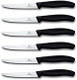 Victorinox Swiss Classic 6-Piece Steak Set (4½" Spear Point Serrated) Black 4.25 X 0.5 X 0.5 Inches Multicolor