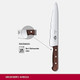 Victorinox Carving Set - Kitchen Knife Set For Home Essentials - Includes 2 Cooking Knives - Perfect For Cutting Fruit Vegetables & Meat - Wooden Handle 2-Piece Set