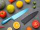 Wellstar Chef Knife With Sheath Sharp Kitchen Knife 8 Inch Blue Cooking Knives With German Hc Steel