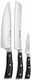 Wüsthof Classic Ikon 2-Piece Mini Asian Chef'S Knife Set Black