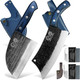Xyj Full Tang 8 Inch Stainless Steel Boning Knife Chef Fishing Knives Carry Leather Sheath Outdoor Cooking Knives Meat Butcher Knife For Camping Kitchen Or Outdoor Bbq Blues 8 Inch