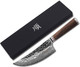 Yousunlong Cleaver Knife 8 Inch（205Mm） Butcher Knife Japanese Hammered Damascus Steel Natural Walnut Wooden Handle With Leather Sheath