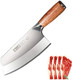 Zhang Xiao Quan Since 1628 Chef Knife Chinese Cleaver Kitchen Vegetable Knife Superior Class 7-Inch Stainless Steel Knife With Ergonomic Design Comfortable Wooden Handle