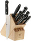Zwilling Gourmet 10-Pc Knife Block Set Natural Wood Block Made In Germany