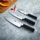 Henckels Four Stars Knife Set 3 Piece 10Cm 16Cm 20Cm Black/Stainless Steel Henckels Four Stars Knife Set 3 Piece 10Cm 16Cm 20Cm Black/Stainless Steel