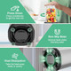 1200W Smoothie Blender Abuler Personal Blender for Shakes and Smoothies 13 Pieces with 22 OZ To-Go Cup Portable Blenderfor Kitchen Smoothie Ice Protein Frozen Juices Drink Spices BPA